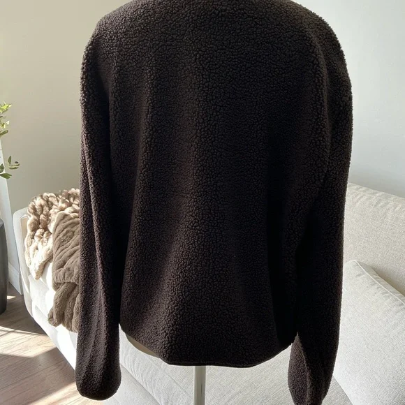 H & M Teddy Fleece Jacket Large - Picture 3 of 6